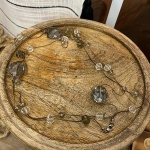 50” strand necklace w crystal beads